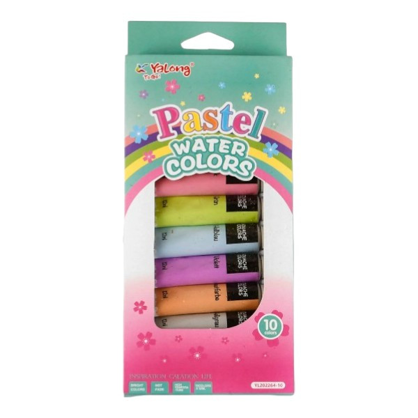 Фарби акварельні для малювання 12 мл 10 шт. Pastel Watercolors