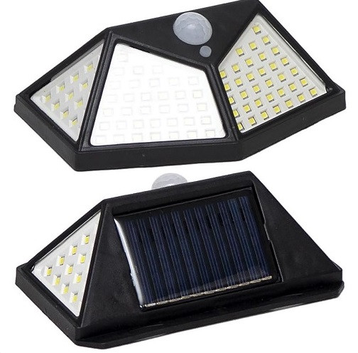 Ліхтар на сонячній батареї з датчиком руху YX-100 LED світильник вуличний прожектор навісний Solar Motion