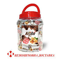 Конфеты Healthy Meal "Nuts Bar mini" с кармелью и жареным арахисом, глазированные без сахара, 810г.