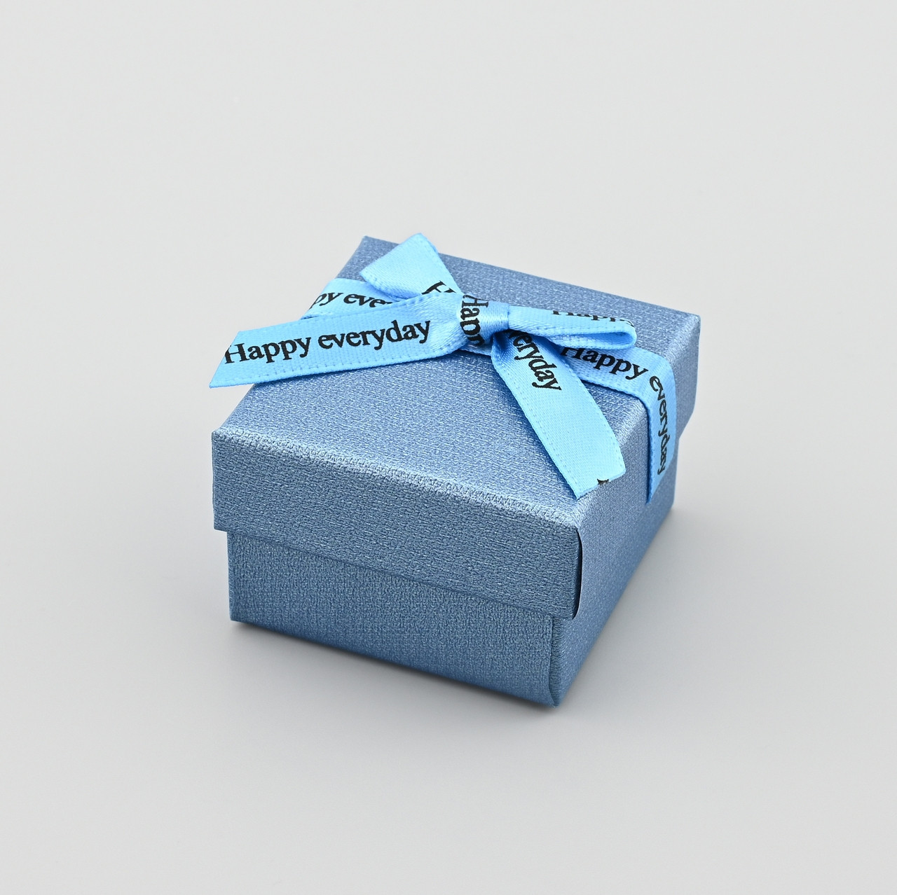 Коробочка 43027 синя для каблучки сережок розмір 5х5 см, фото 1