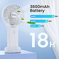 Ручной вентилятор, BICKON Portable Fan USB перезаряжаемый