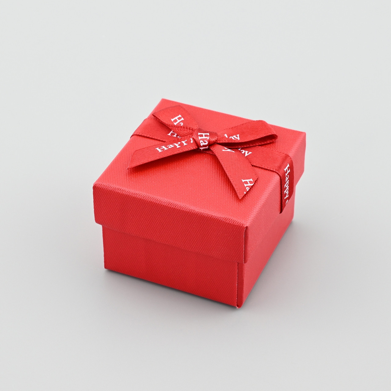 Коробочка 740152 червона для каблучки сережок розмір 5х5 см, фото 1