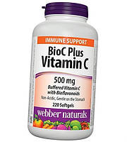 Вітамін C Webber Naturals BioC + Vitamin C 500 mg 220 капсул