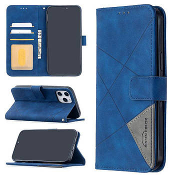 Чохол-книжка BF Color Geometric для Apple iPhone 12 Pro Max Blue