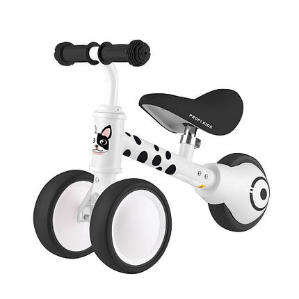 Дитячий беговел 6 дюймів (сталева рама, колеса EVA) PROFI KIDS MBB 1016-4D Чорно-білий, фото 1