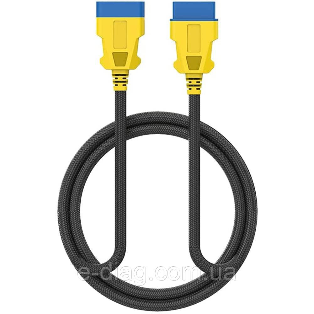 AUTOOL 1м автомобільний OBD2II 16-контактний гнучкий подовжувальний кабель «тато-мама»