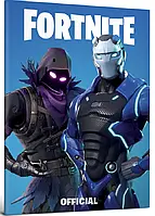 Книга Fortnite Official. Блокнот синій у крапку