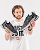 Чоловічі кросівки Nike Zoom Pegasus Dark Grey (Сірі) Взуття Найк Зум Пегасус повсякденні текстиль демісезон, фото 3