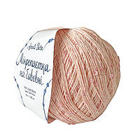 AvantiYarn Мікропаєтка 3 мм № 066 персик, паєтка в тон (Пряжа бавовна з паєтками)