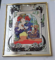 Вінтажне дзеркало з романтичним принтом