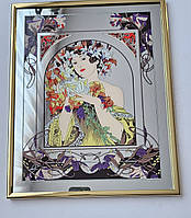 Вінтажне дзеркало з романтичним принтом