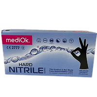 Mediok HARD, Плотные нитриловые перчатки сапфирового цвета, размер L, 100 шт