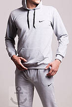 Чоловічий спортивний костюм Nike сірий (осінь) кенгуру