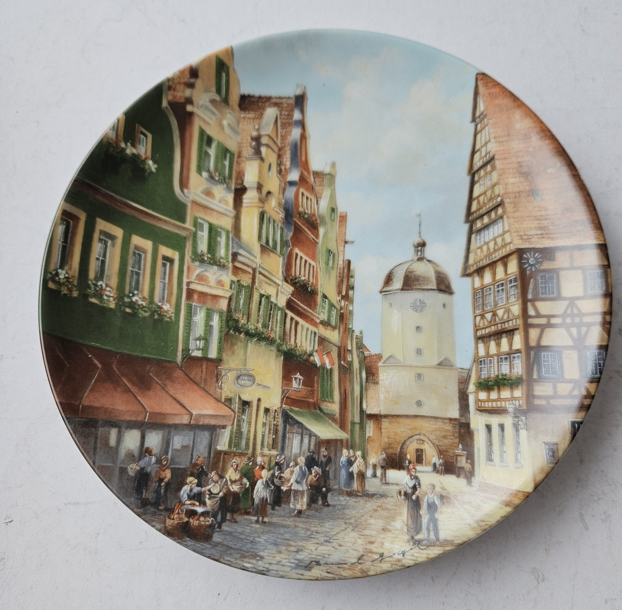 Колекційна, Порфорова тарілка Стара Європа, фото 1