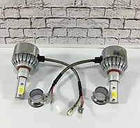 Автомобильные светодиодные лампы основного света LED C6 H1 COB Headlight 6500k 3800Lm 35w 12v-24v