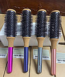 Термобрашинг для укладання волосся  приладами Dyson Vented Barrel brush (970293-01) Iron Fuchsia 35mm, фото 9