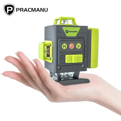 Нивелир Pracmanu 4D / 16 Линий / Зелёный луч. (+ USB LED Светильник ...