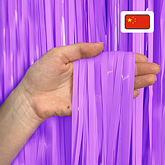 Штора-дощик (Китай) 045 пастель лілова 200*100