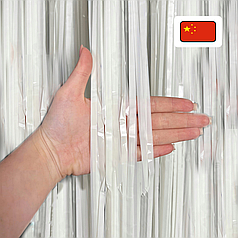 Штора-дощик (Китай) 022 пастель біла 200*100