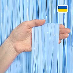 Штора-дощик (Україна) 020 пастель світло-блакитна 200*100