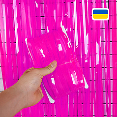 Штора-дощик (Україна) 015 пастель малинова 200*100