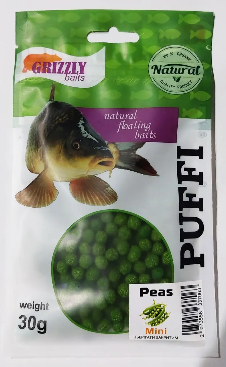 Повітряне тісто Grizzly Puffi Горох 30г (210600), фото 1