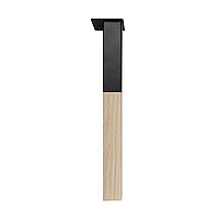 Ножка из металла и дерева (Бук) H=400mm