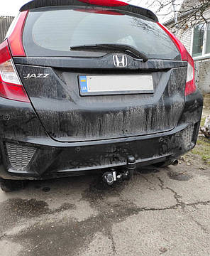 Фаркоп Honda Jazz 4 GK 2014-2020 (Хонда Джаз 4) польський, гак на болтах, фото 1