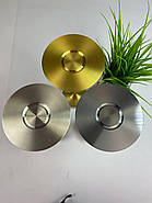 Настільна лампа акумуляторна, інтер'єрний ліхтарик металевий, лампа настільна LED 4 режими сенсорний, фото 6