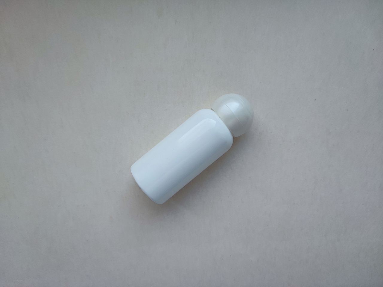 30 мл Круглий ПП поліпропілен флакон білий з перламутровою кришкою гвинтовою, пляшка з закруткою, ковпачком, пробкою