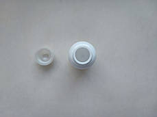 30 мл Круглий ПП поліпропілен флакон білий з перламутровою кришкою гвинтовою, пляшка з закруткою, ковпачком, пробкою, фото 3