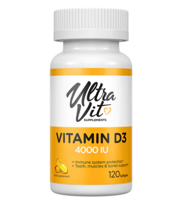 Вітаміни та мінерали UltraVit Vitamin D3 4000 IU - 120 капс