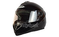 Шлем (интеграл) FXW HF-122 Black глянец [M]