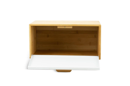 Хлібниця дерев'яна з кришкою , Edenberg біла, фото 2