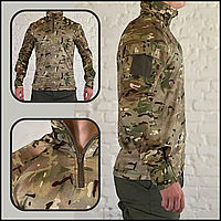 Штурмовая тактическая рубашка coolmax ubacs мультикам для военнослужащих, боевая рубаха убакс