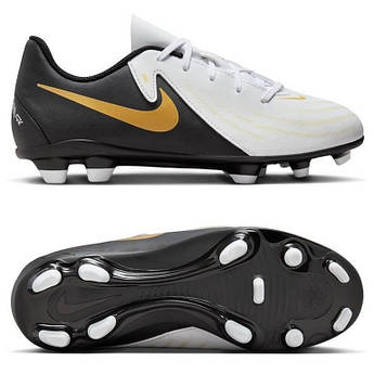 Дитячі бутси Nike JR PHANTOM GX II CLUB FG/MG FJ2600-100, Білий, Розмір (EU) — 38