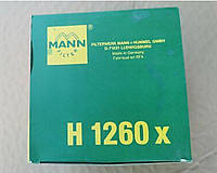 H1260X MANN FILTER Фильтр масляный элемент с употнительними материалами H110 D126 D19