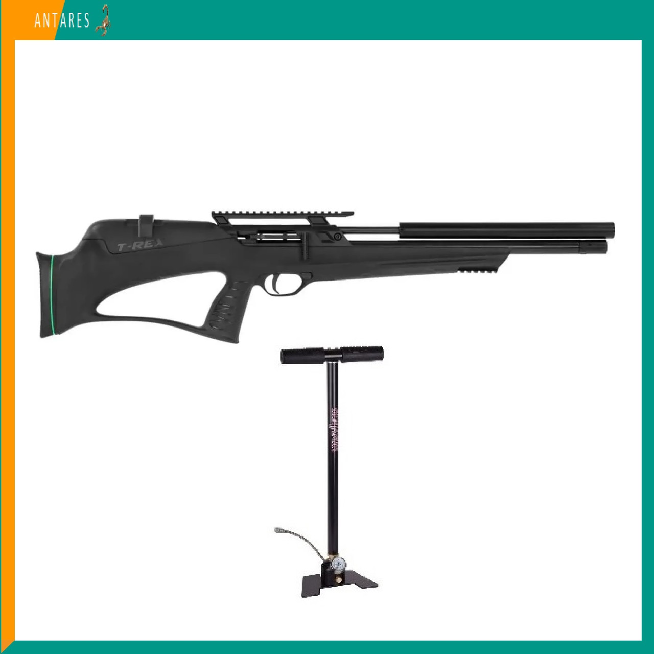 Пневматична гвинтівка SPA T-Rex Bullpup попереднє накачування PCP 275 м/с з насосом Ті-Рекс Булпап