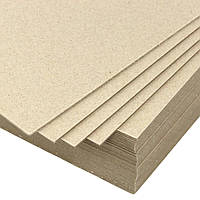 Переплетный картон бурый в листах формата А4 (210*297 мм), толщина 1,75 мм, упаковка 24 листов