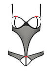 Боді відкрите "Heidi Body black" Passion (розмір S/M), фото 6