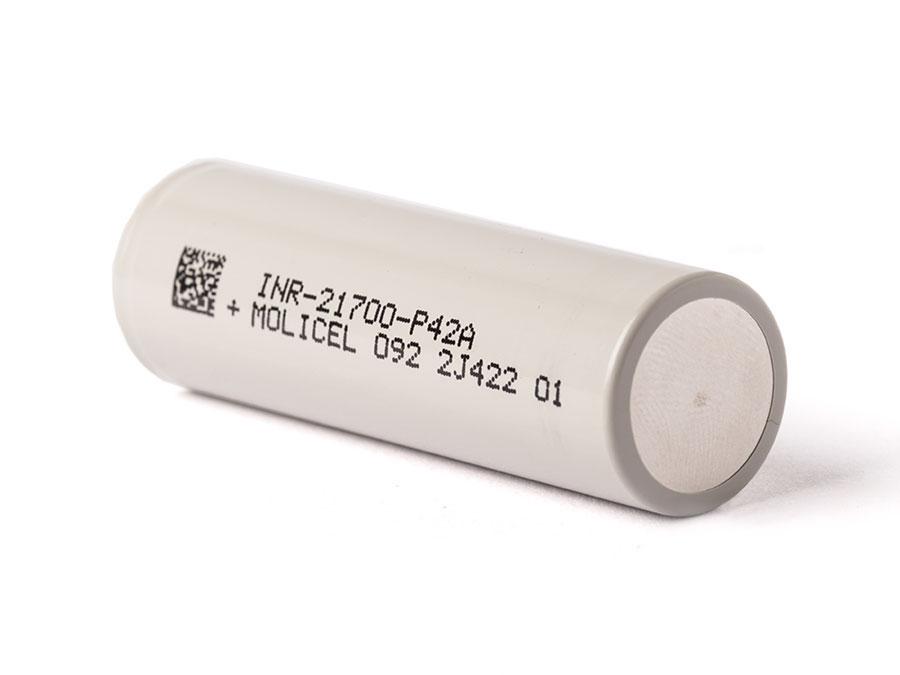 Акумулятор 21700 / INR / 4200 mAh /45А / плоский + / Molicel P42A