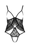 Боді з відкритим доступом і грудьми "Justina Body black" Passion (розмір S/M), фото 5
