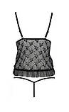 Боді з відкритим доступом і грудьми "Justina Body black" Passion (розмір S/M), фото 6