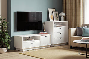 Комод на 3 шухляди з полицею Ш800*В900*Г450 білий