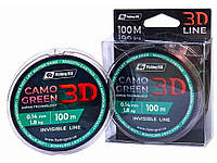 Леска рыболовная (для рыбалки) 3D Camo Green 0,18мм 3кг 100м 721-010-018 ТМ FISHING ROI BP