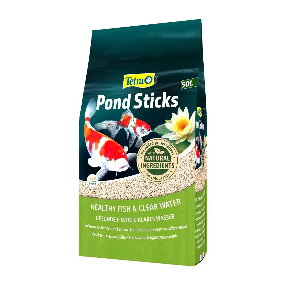 Корм для ставкових риб TetraPond Sticks, 50 л (основне харчування)