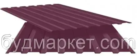 Профнастил покрівельний ПК-20 RAL 3005 (вишня) 0,40 мм 1170/1130*2000 (1лист 2,34кв.м)