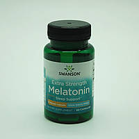 Мелатонін підвищеної сили дії, Extra Strength Melatonin, Swanson, 5 мг, 60 капсул