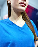 Жіноча оверсайз футболка однотонна базова футболка модна стильна, футболки жіночі вільного крою, фото 2