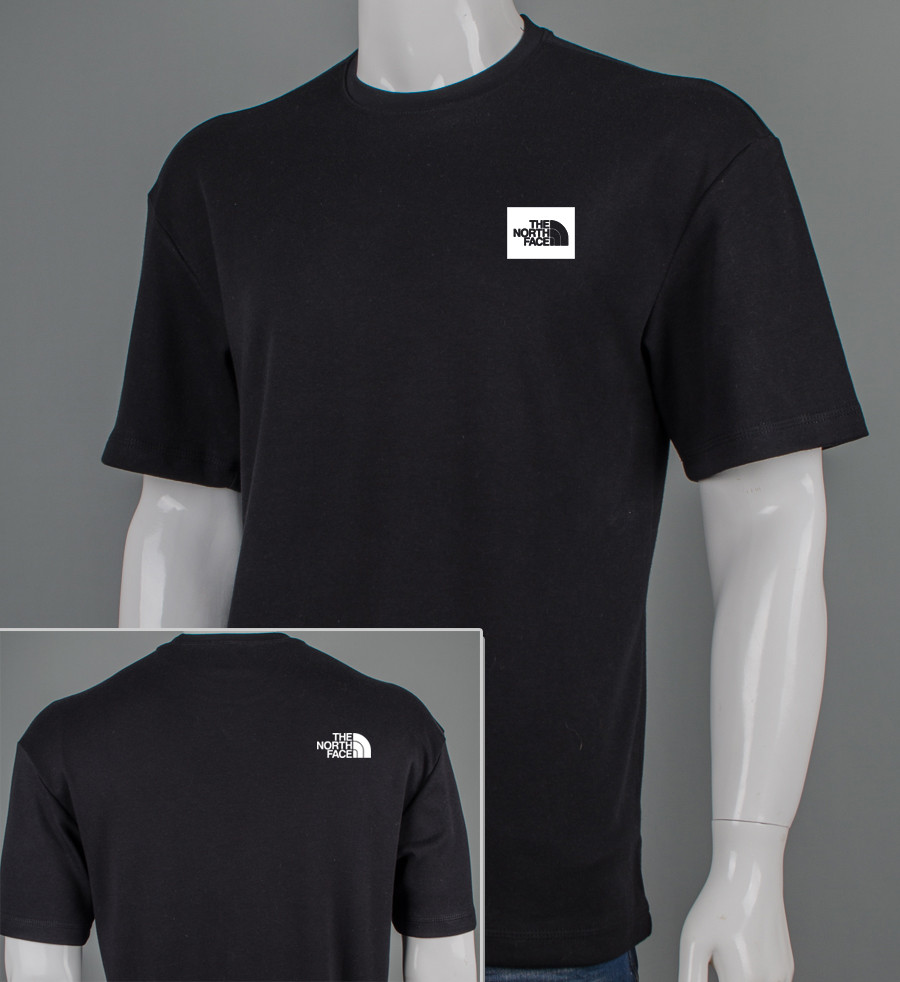 Футболка оверсайз TheNorthFace 3417м (Уп.4шт M-XXL), Чорний